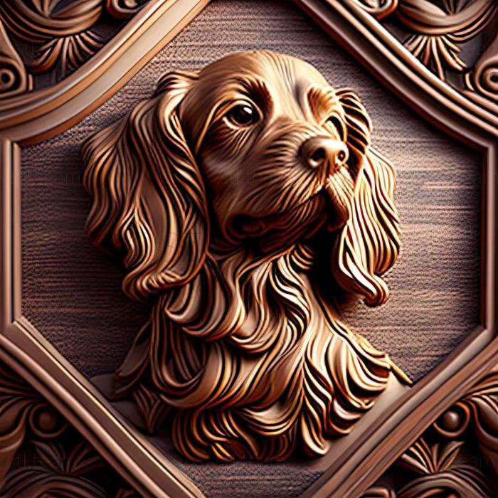 3D model Nivernais Griffon dog (STL)